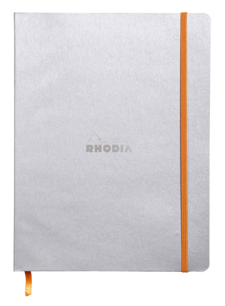 Rhodia Softcover Notebook - Large - Silver - Dotted